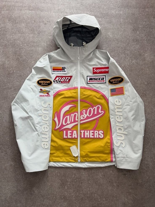 Veste Vanson Leathers x Supreme - Édition Limitée Bleue